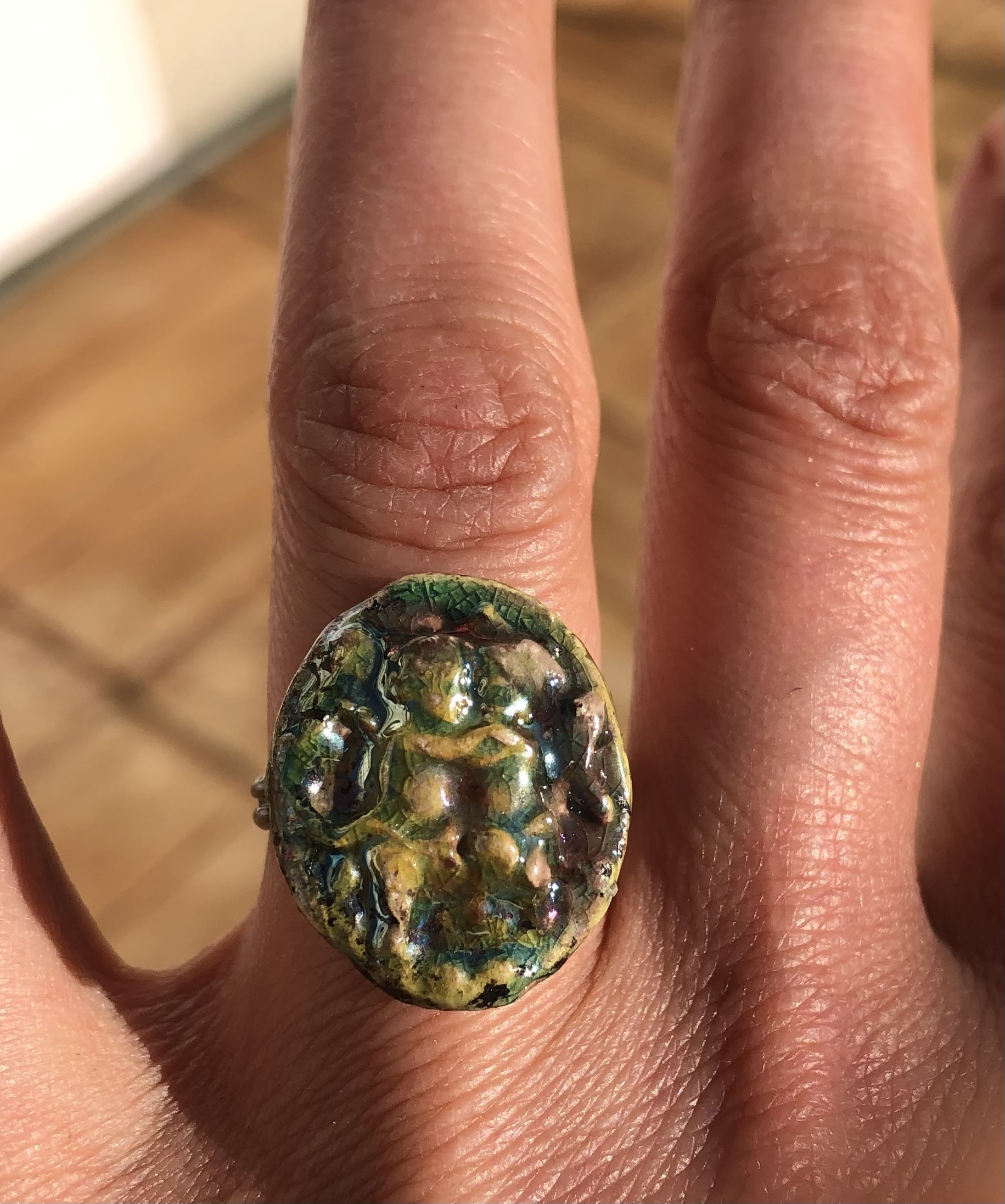 Bague Raku Angelots